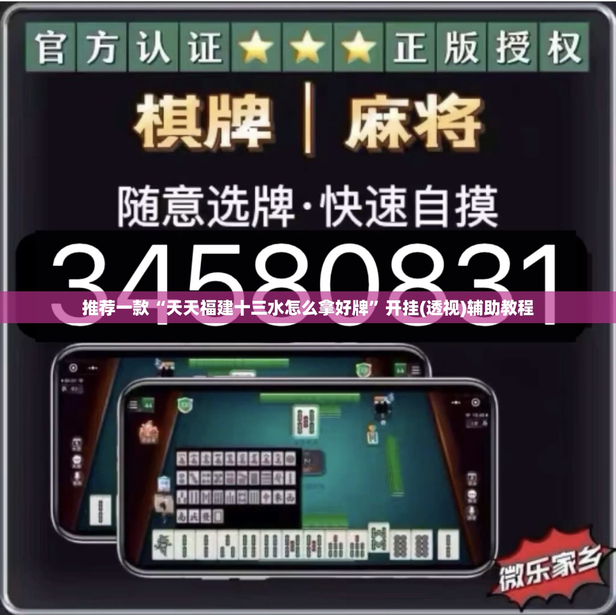 推荐一款“天天福建十三水怎么拿好牌”开挂(透视)辅助教程